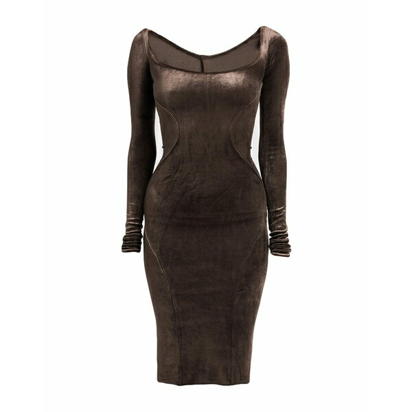 【送料無料】 リックオウエンス レディース ワンピース トップス Midi dresses Grey