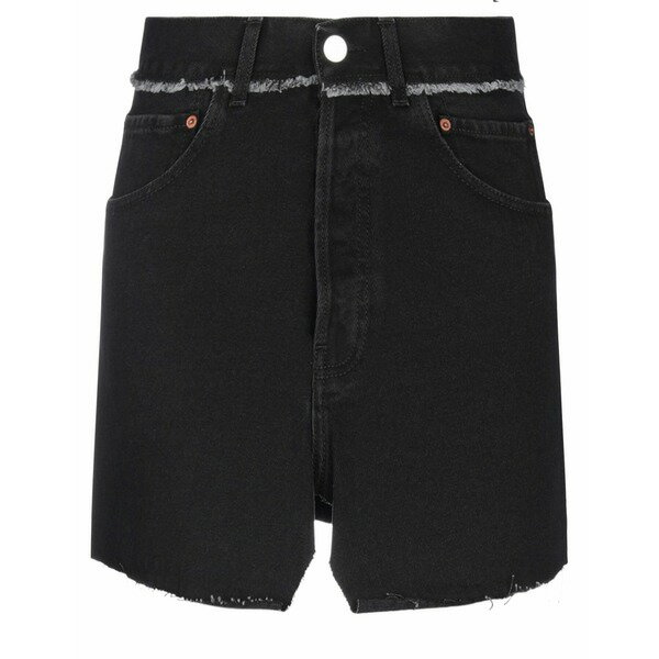 【送料無料】 ヴェトモン レディース スカート ボトムス Denim skirts Black(4)