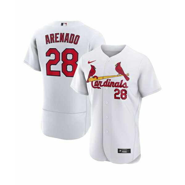 ナイキ メンズ パーカー・スウェットシャツ アウター Men's Nolan Arenado White St. Louis Cardinals Home Authentic Player Jersey White