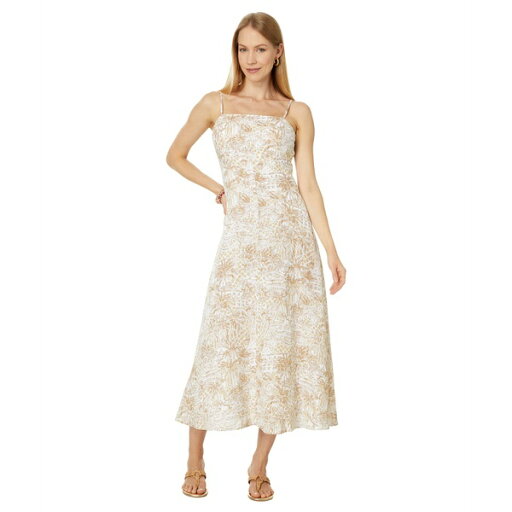 リリーピュリッツァー レディース ワンピース トップス Jorgian Linen Midi Dress Sand Bar Palm Beach Paradise リリーピュリッツァー レディース ワンピース トップス Jorgian Linen Midi Dress Sand Bar Palm Beach Paradise