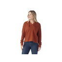 スマートウール レディース パーカー・スウェットシャツ アウター Waffle Hoodie Pecan Brown