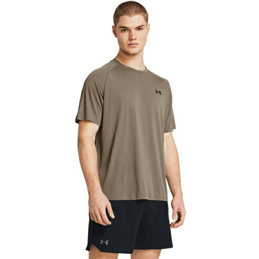 アンダーアーマー メンズ シャツ トップス UA Tech 2.0 Short Sleeve Tee Taupe Dusk/Black アンダーアーマー メンズ シャツ トップス UA Tech 2.0 Short Sleeve Tee Taupe Dusk/Black