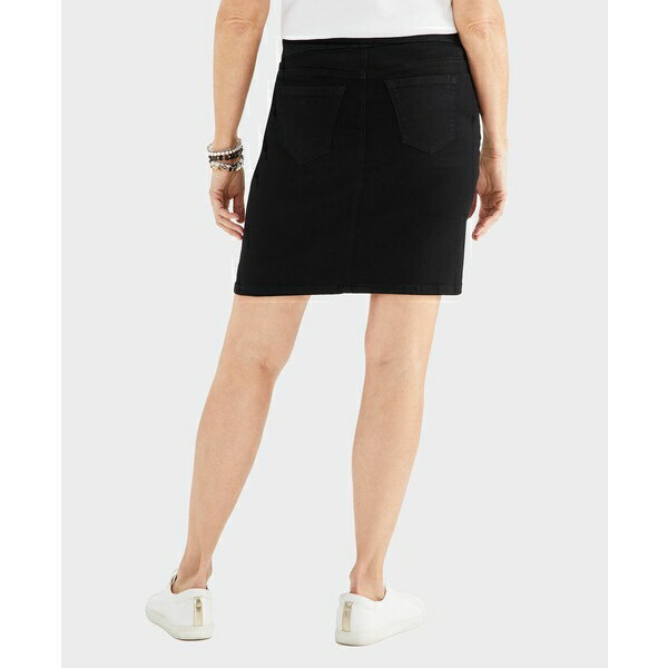 スタイルアンドコー レディース スカート ボトムス Women 039 s Denim Stretch Pull-On Skirt, Created for Macy 039 s Deep Black