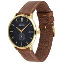 モバド モバド レディース 腕時計 アクセサリー Men's Heritage Tan Genuine Leather Strap Watch 40mm Gold-Tone