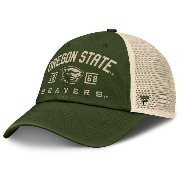 ファナティクス メンズ 帽子 アクセサリー Oregon State Beavers Fanatics OHT Military Appreciation Frontier Trucker Adjustable Hat Olive