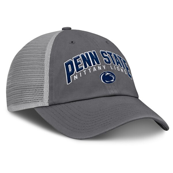 ファナティクス メンズ 帽子 アクセサリー Penn State Nittany Lions Fanatics Ionic Trucker Adjustable Hat Charcoal