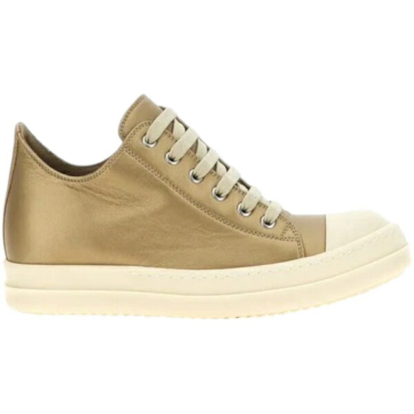 Rick Owens リックオウエンス メンズ スニーカー 【Rick Owens Metallic Low Sneaks Gold Milk】 サイズ US_...
