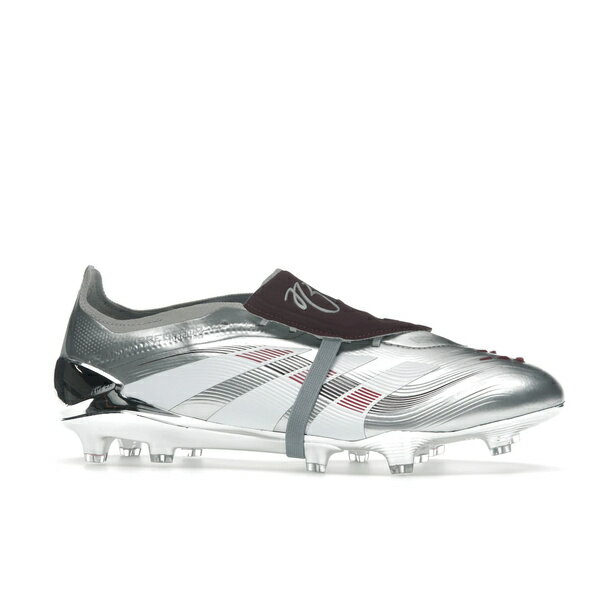 adidas アディダス メンズ スニーカー 【adidas Predator Elite Foldover Tongue FG Jude Bellingham Chrome Dream】 サイズ US_6(24.0cm) Silver Metallic/Legend Burgundy/Maroon