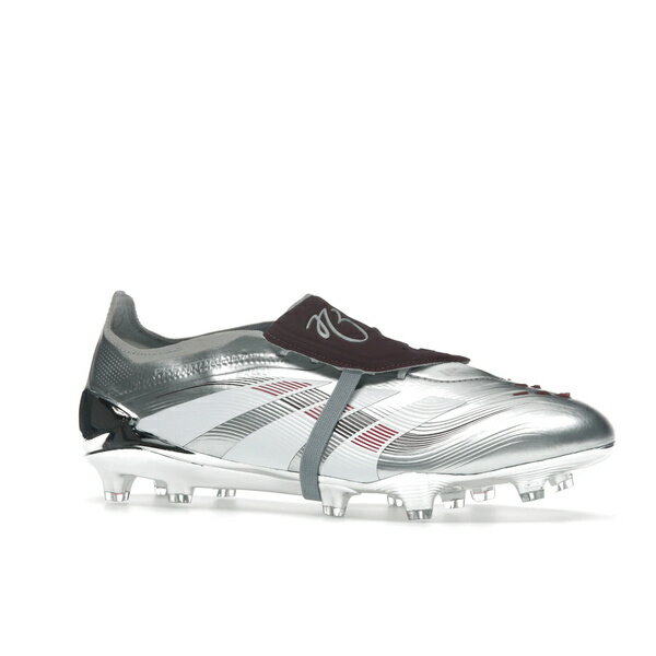 adidas アディダス メンズ スニーカー 【adidas Predator Elite Foldover Tongue FG Jude Bellingham Chrome Dream】 サイズ US_6(24.0cm) Silver Metallic/Legend Burgundy/Maroon