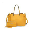 MKFRNV fB[X z ANZT[ Kane Women's Satchel Bag with Wallet by Mia K Yellow