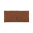 Wj xj[j fB[X z ANZT[ Pebble Leather Receipt Wallet, Created for Macy's Cognac/Silver