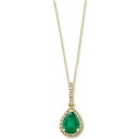 GtB[ RNV fB[X lbNXE`[J[Ey_ggbv ANZT[ EFFY&reg; Emerald (7/8 ct. t.w.) & Diamond (1/8 ct. t.w.) 18