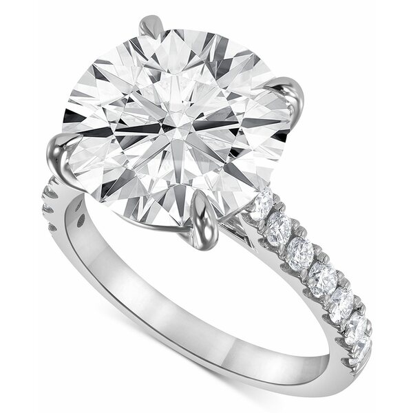 バッジェリーミシュカ レディース リング アクセサリー Certified Lab Grown Diamond Solitaire Plus Engagement Ring (7-1/2 ct. t.w.) in 14k Gold White Gold