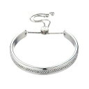 jR~[ fB[X uXbgEoOEANbg ANZT[ Bracelet with All Over Glass Accents Silver