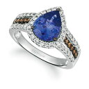 ルヴァン レディース リング アクセサリー Blueberry Tanzanite (2 ct. t.w.) & Diamond (5/8 ct. t.w.) Ring in 14k White Gold (Also..