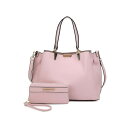 MKFRNV fB[X z ANZT[ Kane Women's Satchel Bag with Wallet by Mia K Pink