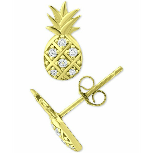  ٥ˡ ǥ ԥ ꡼ Cubic Zirconia Pineapple Stud Earring...