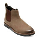 コールハーン コールハーン メンズ ブーツ シューズ Men's Midland Leather Water-Resistant Pull-On Lug Sole Chelsea Boots Truffle Nubuck/Black