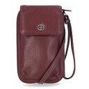 ジャニ ベルニーニ レディース 財布 アクセサリー Softy Leather Tech Crossbody Wallet, Created for Macy's Wine/Silver