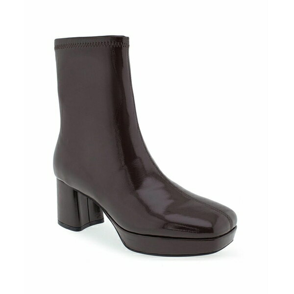 エアロソールズ レディース ブーツ シューズ Sussex Boot-Midcalf Boot-Platform-High Java Patent Polyurethane - Faux Leather