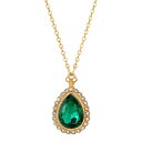 2028 fB[X lbNXE`[J[Ey_ggbv ANZT[ Teardrop Necklace Green