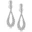 ե 쥯 ǥ ԥ ꡼ EFFY® Diamond Cluster Teardrop Drop Earrings (2-1/6 ct. t.w.) in 14k White Gold White Gold