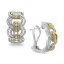 ե 쥯 ǥ ԥ ꡼ Duo by EFFY® Diamond Hoop Earrings (1-1/5 ct. t.w.) in 14k Gold and White Gold Two-Tone