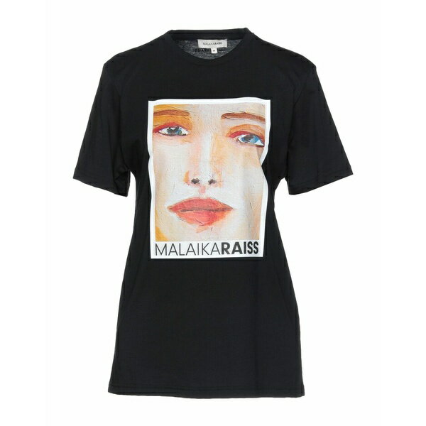 【送料無料】 マライカ ライス レディース Tシャツ トップス T-shirts Black