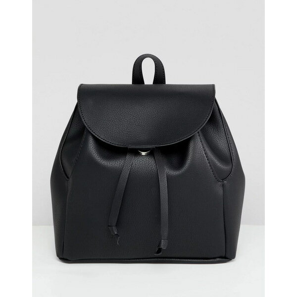 男女兼用バッグ, バックパック・リュック  ASOS DESIGN soft minimal backpack Black