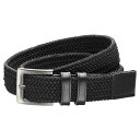 EH^[Ew[Q Y xg ANZT[ Walter Hagen Men's Solid Color Braided Golf Belt Black