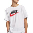 ナイキ メンズ シャツ トップス Nike Men 039 s Sportswear Icon Futura Graphic T-Shirt White/Blk/University Red