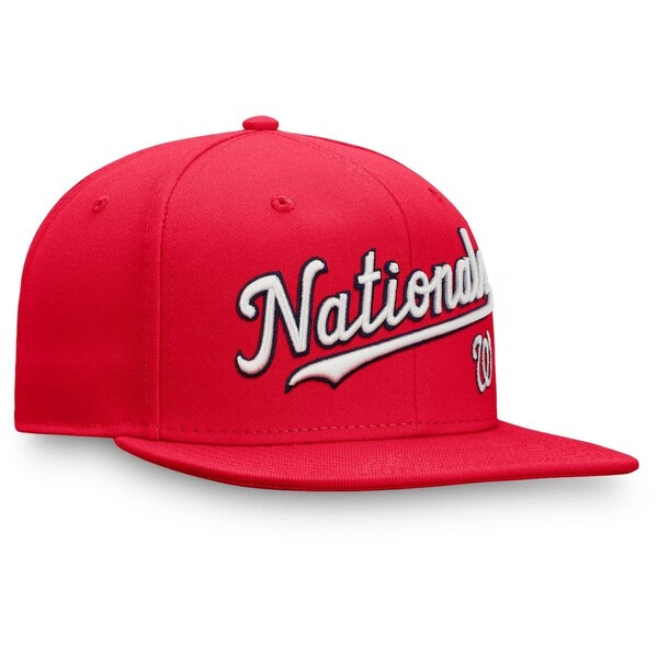 人気正規品 ファナティクス メンズ 帽子 アクセサリー Men's Fanatics Branded Red Washington Nationals Team Core Fitted Hat Red：asty 高品質2022