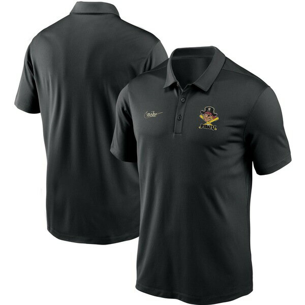 iCL Y |Vc gbvX Pittsburgh Pirates Nike Cooperstown Collection Logo Franchise Performance Polo Black