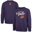 【送料無料】 フォーティーセブン メンズ パーカー・スウェットシャツ アウター Phoenix Suns '47 2023/24 City Edition Postgame Headline Crew Pullover Sweatshirt Purple