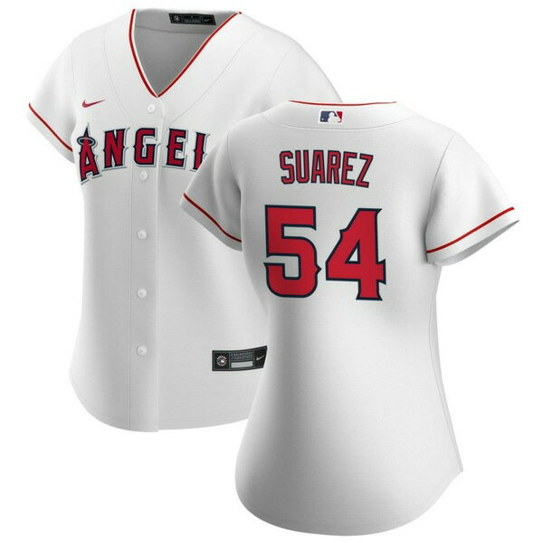 楽天astyナイキ レディース ユニフォーム トップス Los Angeles Angels Nike Women's Home Replica Custom Jersey White