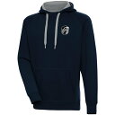 【送料無料】 アンティグア メンズ パーカー・スウェットシャツ アウター St. Louis City SC Antigua Brushed Metallic Victory Raglan Pullover Hoodie Navy