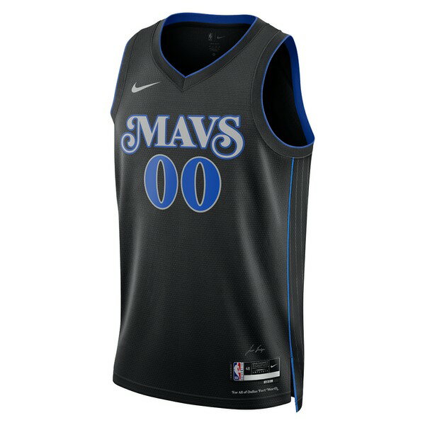 ナイキ メンズ ユニフォーム トップス Dallas Mavericks Nike Unisex 2023/24 Custom Swingman Jersey Black City Edition 2