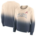 【送料無料】 ファナティクス レディース パーカー・スウェットシャツ アウター Atlanta Braves Fanatics Branded Women's Luxe Lounge Arch Raglan Pullover Sweatshirt Tan/Navy