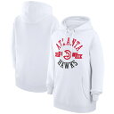 カールバンクス レディース パーカー・スウェットシャツ アウター Atlanta Hawks GIII 4Her by Carl Banks Women's City Pullover Hoodie White