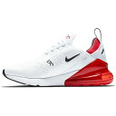 ナイキ メンズ スニーカー シューズ Nike Men's Air Max 270 Shoes White/Black/Red 3