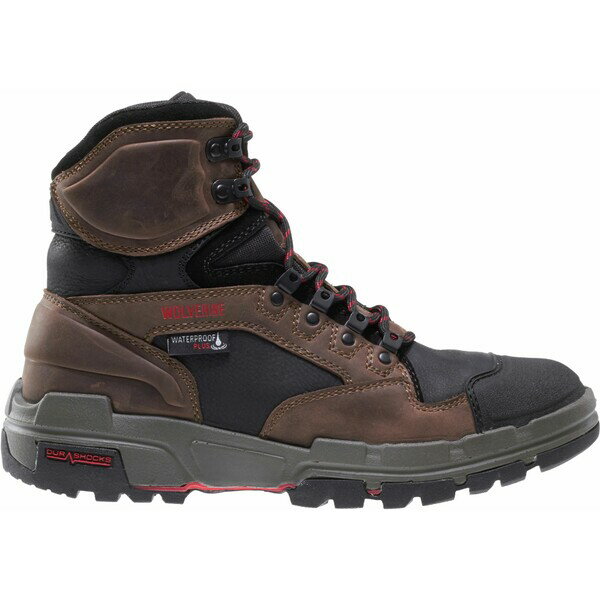 E@ Y u[c V[Y Wolverine Men's Legend 6'' DuraShocks Waterproof Composite Toe Work Boots Dark Brown