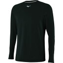 ~Ym Y jO X|[c Mizuno Men's Thermo Compression Long Sleeve Shirt Black