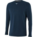 ミズノ メンズ ランニング スポーツ Mizuno Men 039 s Thermo Compression Long Sleeve Shirt Navy