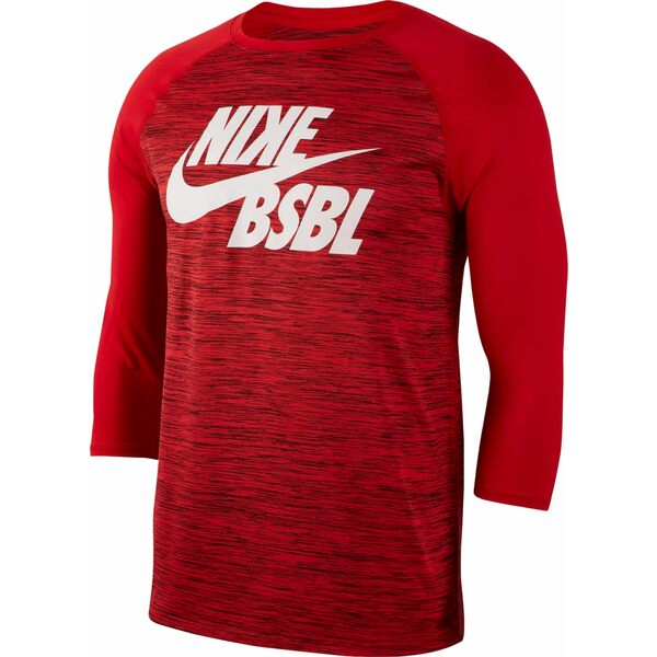 ナイキ メンズ ランニング スポーツ Nike Men's Velocity Legend 3/4 Sleeve Baseball Top University Red