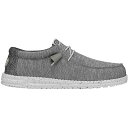 ヘイデュード メンズ スニーカー シューズ Hey Dude Men 039 s Wally Sport Knit Shoes Grey