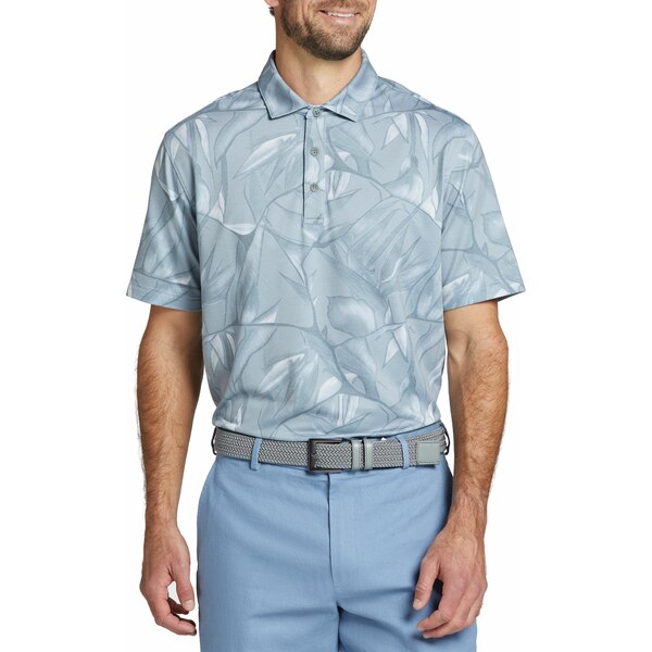 ウォルター・ヘーゲン メンズ シャツ トップス Walter Hagen Men's Clubhouse Airbrush Print Golf Polo Mid Grey/Airbrush Birds