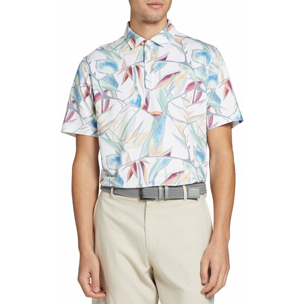 ウォルター・ヘーゲン メンズ シャツ トップス Walter Hagen Men's Clubhouse Airbrush Print Golf Polo White/Airbrush Birds