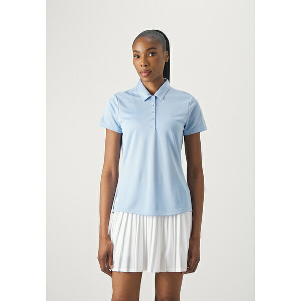 アディダス レディース Tシャツ トップス PERFORMANCE SHORT SLEEVE - Polo shirt - clear sky