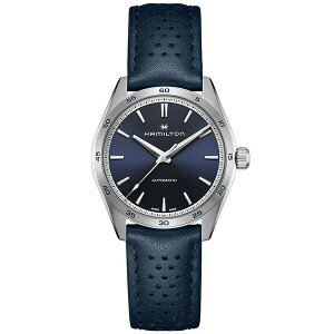 ハミルトン レディース 腕時計 アクセサリー Women's Swiss Automatic Jazzmaster Performer Blue Leather Strap Watch 38mm Blue