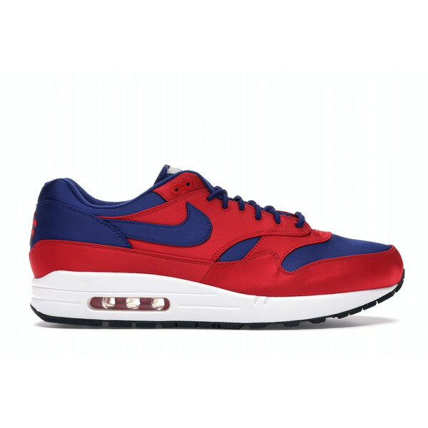 Nike ナイキ メンズ スニーカー 【Nike Air Max 1】 サイズ US_9.5(27.5cm) Satin University Red Deep Royal Blue